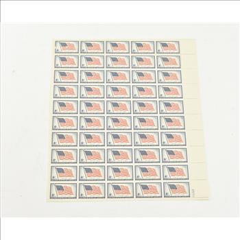 VINTAGE - UNUSED Entire SHEET Real USPS Postage Stamps!