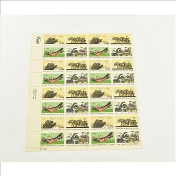 VINTAGE - UNUSED Entire SHEET Real USPS Postage Stamps!