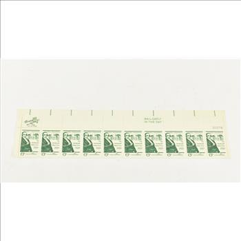 VINTAGE - UNUSED Entire SHEET Real USPS Postage Stamps!