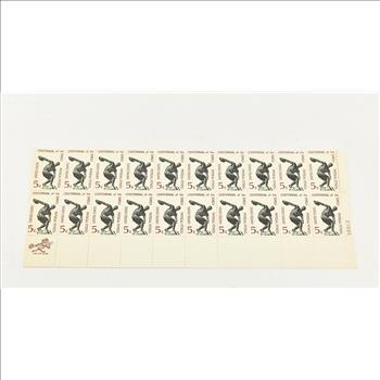 VINTAGE - UNUSED Entire SHEET Real USPS Postage Stamps!