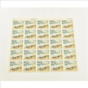 VINTAGE - UNUSED Entire SHEET Real USPS Postage Stamps!