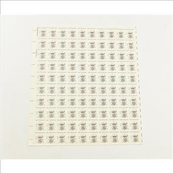 VINTAGE - UNUSED Entire SHEET Real USPS Postage Stamps!