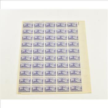 VINTAGE - UNUSED Entire SHEET Real USPS Postage Stamps!