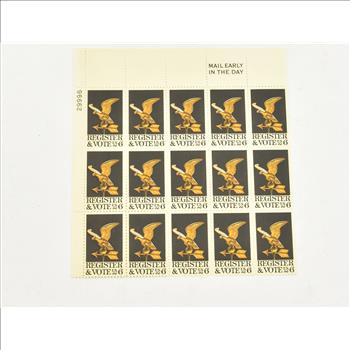 VINTAGE - UNUSED Entire SHEET Real USPS Postage Stamps!