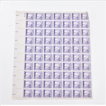 VINTAGE - UNUSED Entire SHEET Real USPS Postage Stamps!