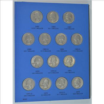 Washington Quarters (Starting 1965) Number 3 Whitman Coin Folder W/ 40 Coins