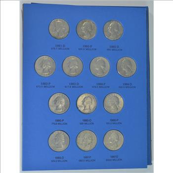 Washington Quarters (Starting 1965) Number 3 Whitman Coin Folder W/ 40 Coins
