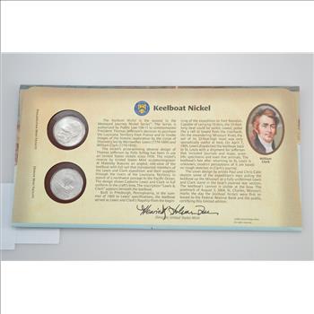 Westward Journey Nickel Series/Keelboat Nickel United States Mint Official Commemorative Coin Cover