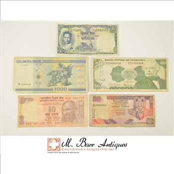 WORLD Currency - Collectible International Bank Notes