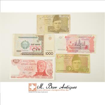 WORLD Currency - Collectible International Bank Notes