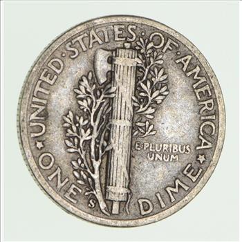 World War 2 WWII Era Mercury 90% Silver Dime - Neat! - 1944-S