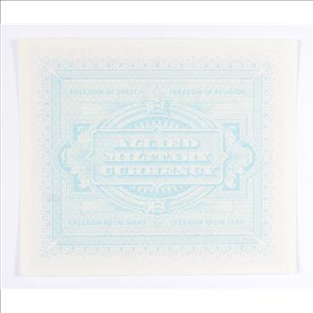 WWII Military Script - Allied Forces - Historic Note