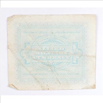 WWII Military Script - Allied Forces - Historic Note