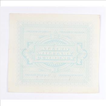 WWII Military Script - Allied Forces - Historic Note