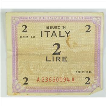 WWII Military Script - Allied Forces - Historic Note