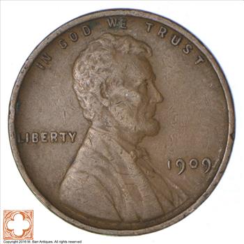 XF+++ - 1909 VDB - 1909 Lincoln Cent - WITH Designer's Initials - Rare