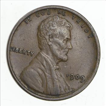 XF+++ - 1909 VDB - 1909 Lincoln Cent - WITH Designer's Initials - Rare