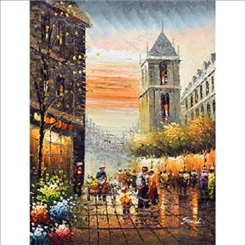 Boulevard - Hand Painted Oil on Canvas