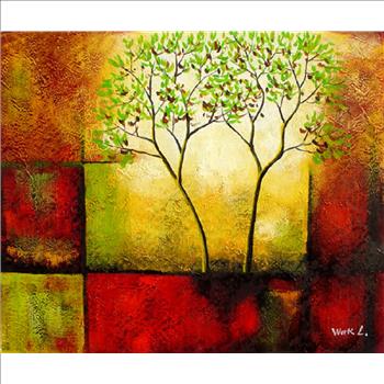 Tree of Life - Hand Painted Oil on Canvas