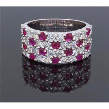 Stunning Diamond & Ruby Ring