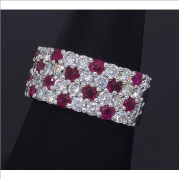 Stunning Diamond & Ruby Ring