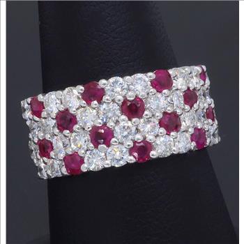 Stunning Diamond & Ruby Ring