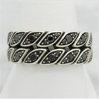 Designer David Yurman 1.20CTW Black Diamond Ring