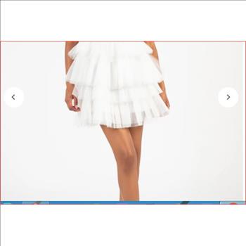 Kendall Tulle Layered Mini Skirt Small