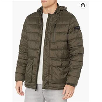 Kenneth Cole New York Men's Hooded Down Alternative Jacket-XXL-Retail $219.00