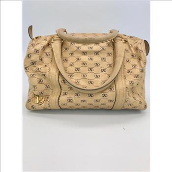 Valentino Classic Monogram Beige Handbag MSRP $1899