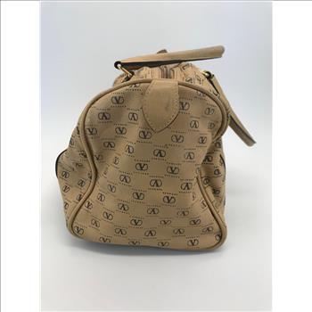 Valentino Classic Monogram Beige Handbag MSRP $1899