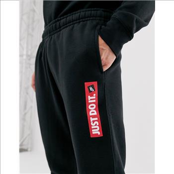 Nike Men's Black Just Do It Tab Sweatpants, XL
