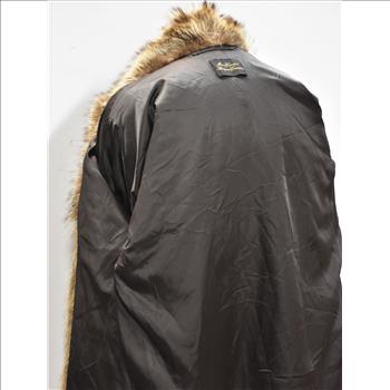 Designer Racoon and Leather Fur Coat - Size L/XL - $3,500.00 Value