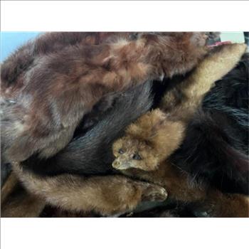 Lot - Vintage Mink And Fox Shawls And Collars