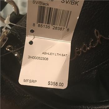 Coach Ashley Black Leather Satchel - F15445
