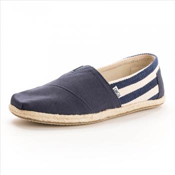 TOMS - Men's Classic University Navy Slip On - Size 12
