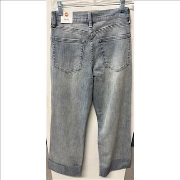 Women's Jeans 5 Pocket Cuffed Wide Ankle Sz 24