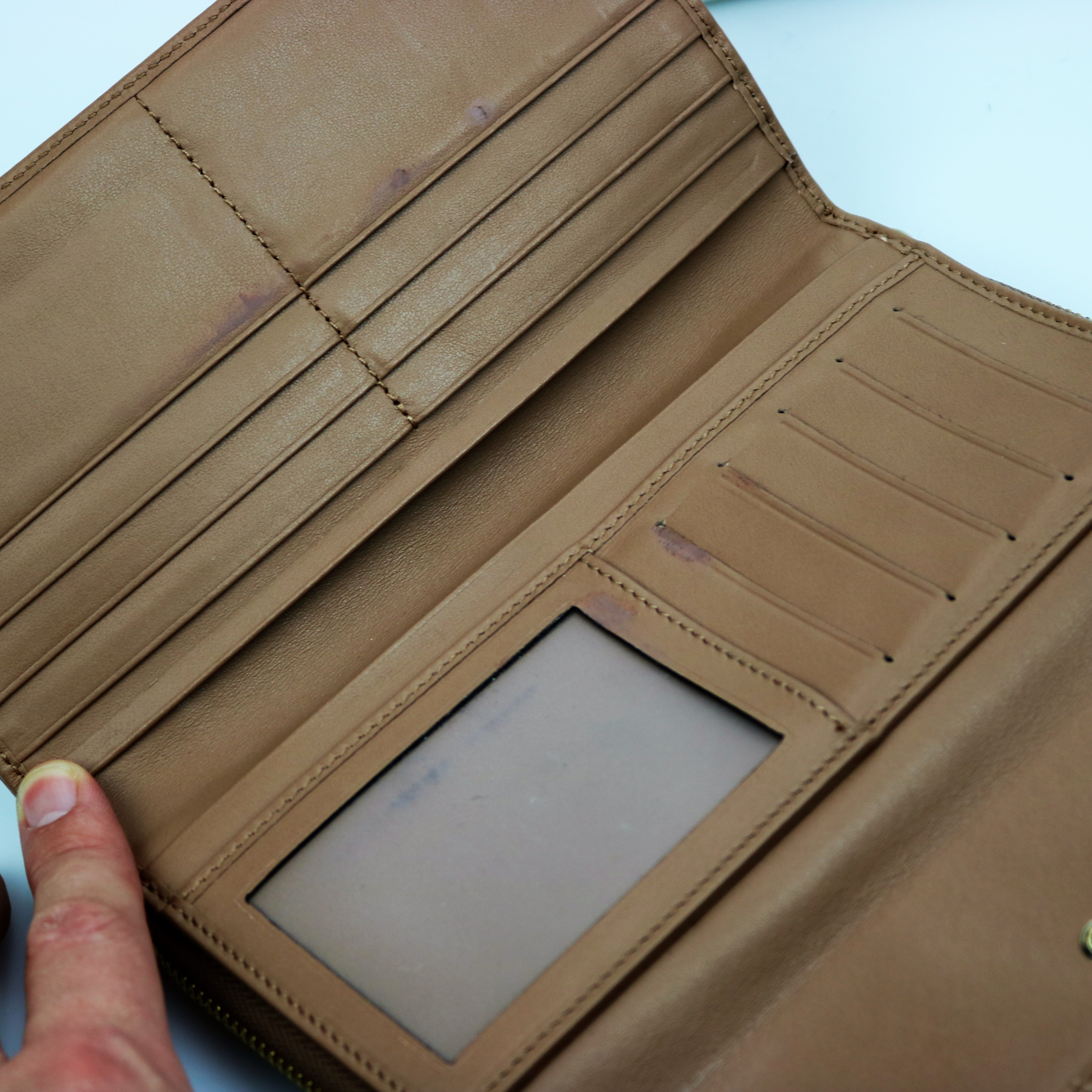 Gucci Monogram Leather Wallet Property Room