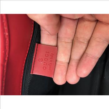 Gucci Monogram Red Trim Jackie Bag