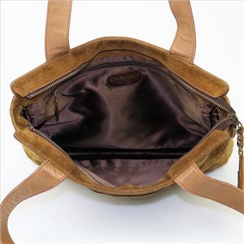 Chanel Suede Leather Tote