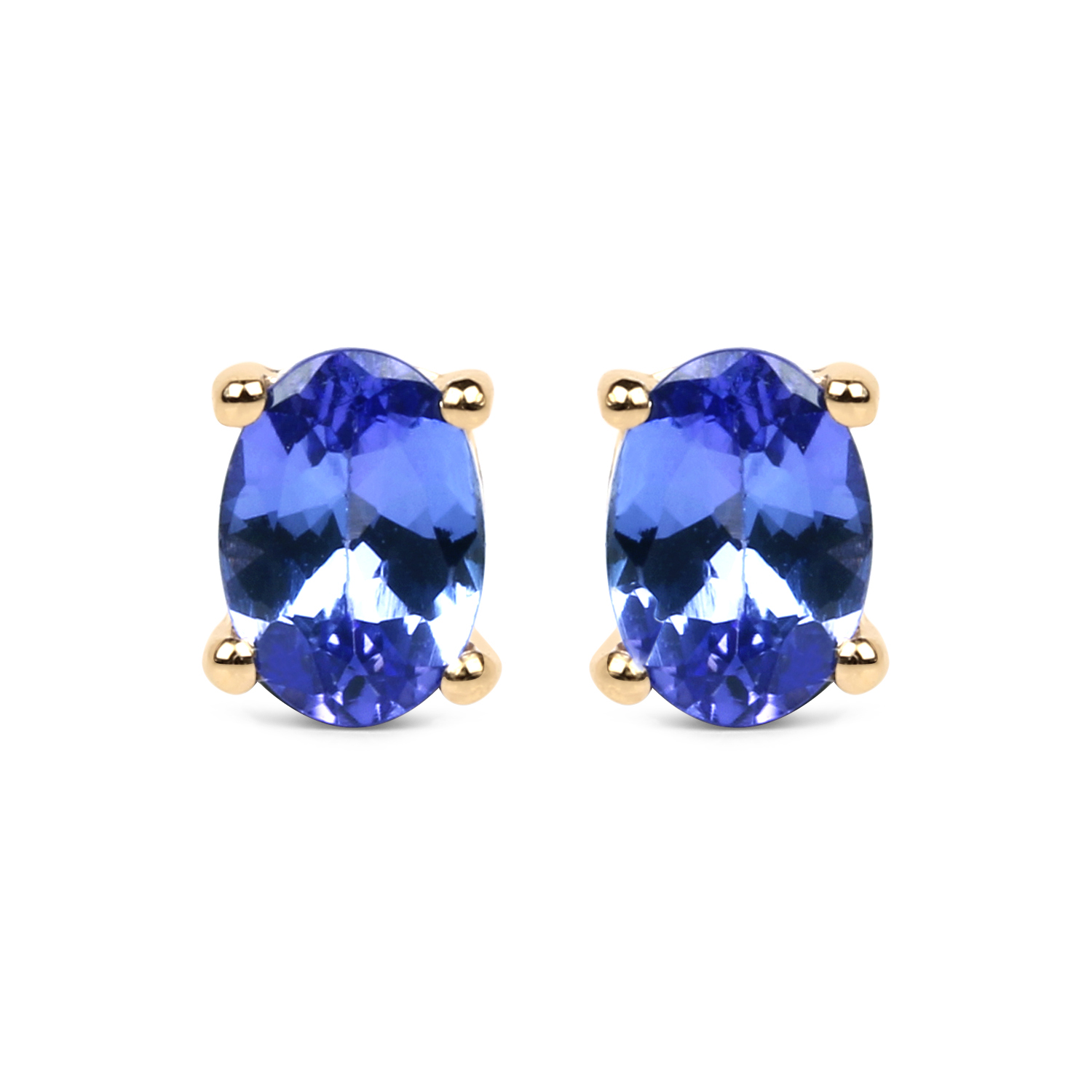 14k Yellow Gold 1 14 Carat Tanzanite Earrings Property Room Image 1 Of 3 14k Yellow Gold 14 Carat Tanzanite Earrings