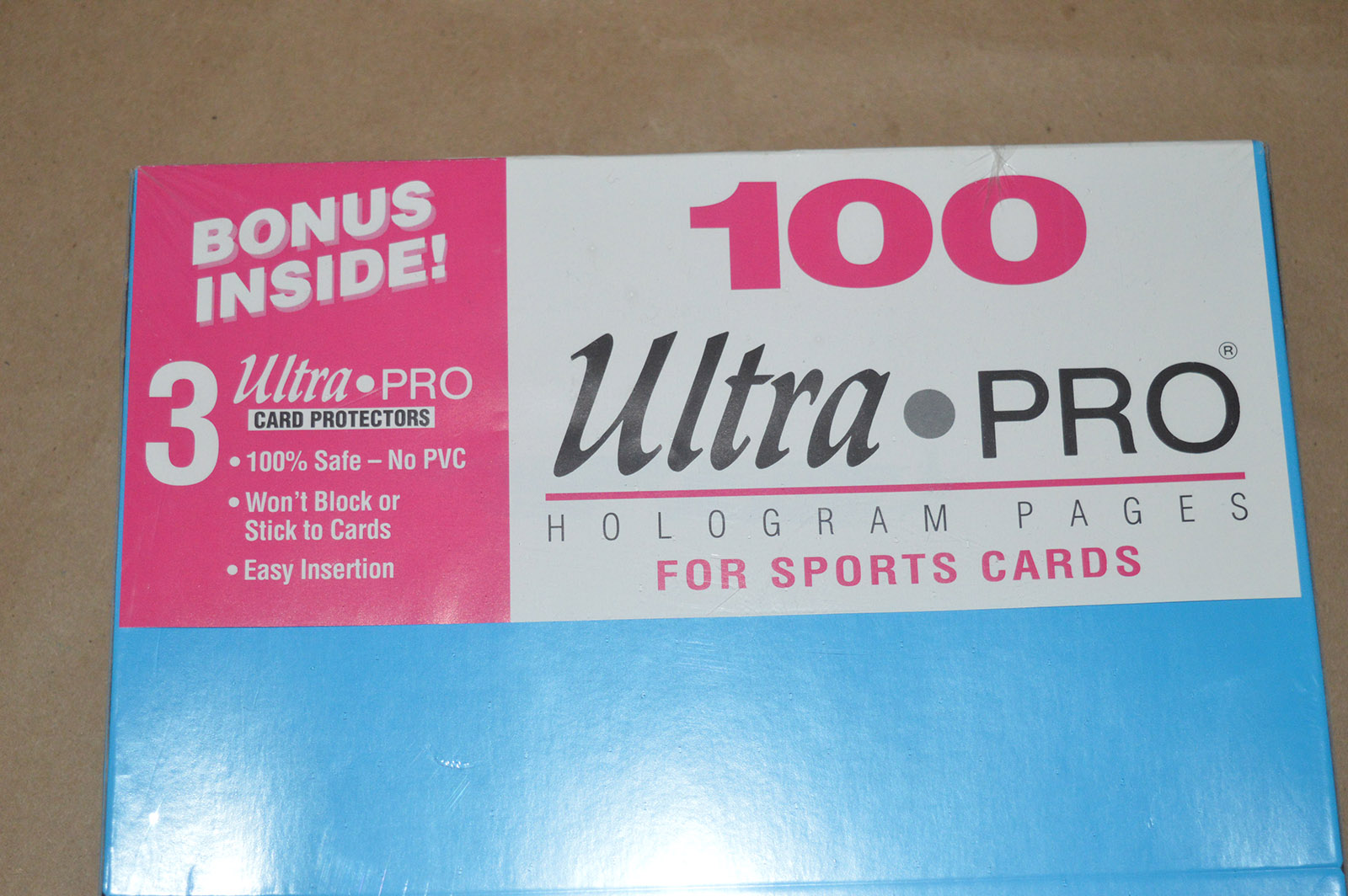100 Ultra Pro Hologram Pages for Sports Cards Property Room