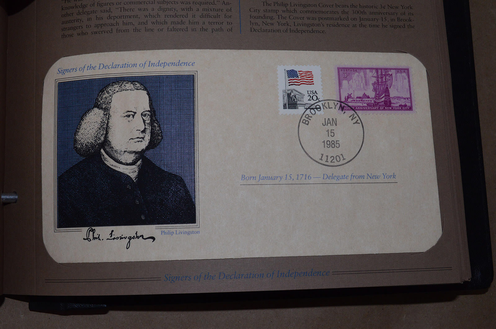 Signers Of The Declaration Of Independence Commemorative Covers Stamp