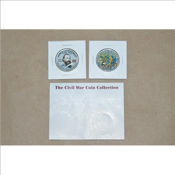 Civil War Coin Collection Colorized Half Dollars