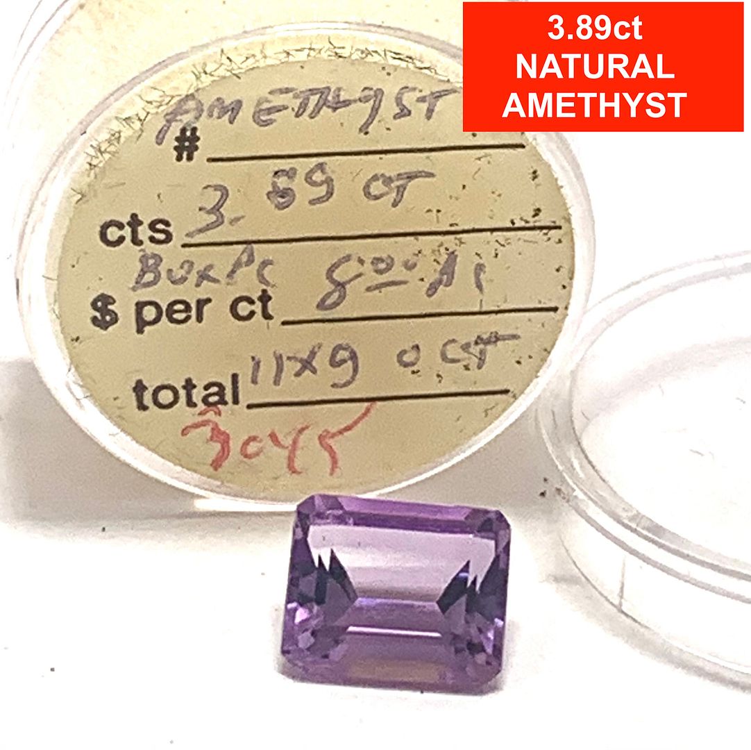$275 Retail 3.89ctw Natural  Brazilian Amethyst Loose Gemstone 11X9mm