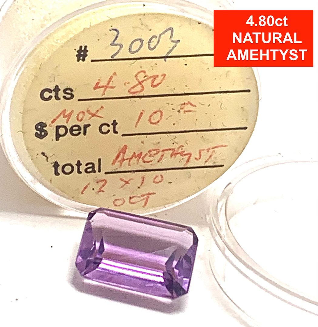 $375 Retail 4.80ctw Natural  Brazilian Amethyst Loose Gemstone 12X10mm
