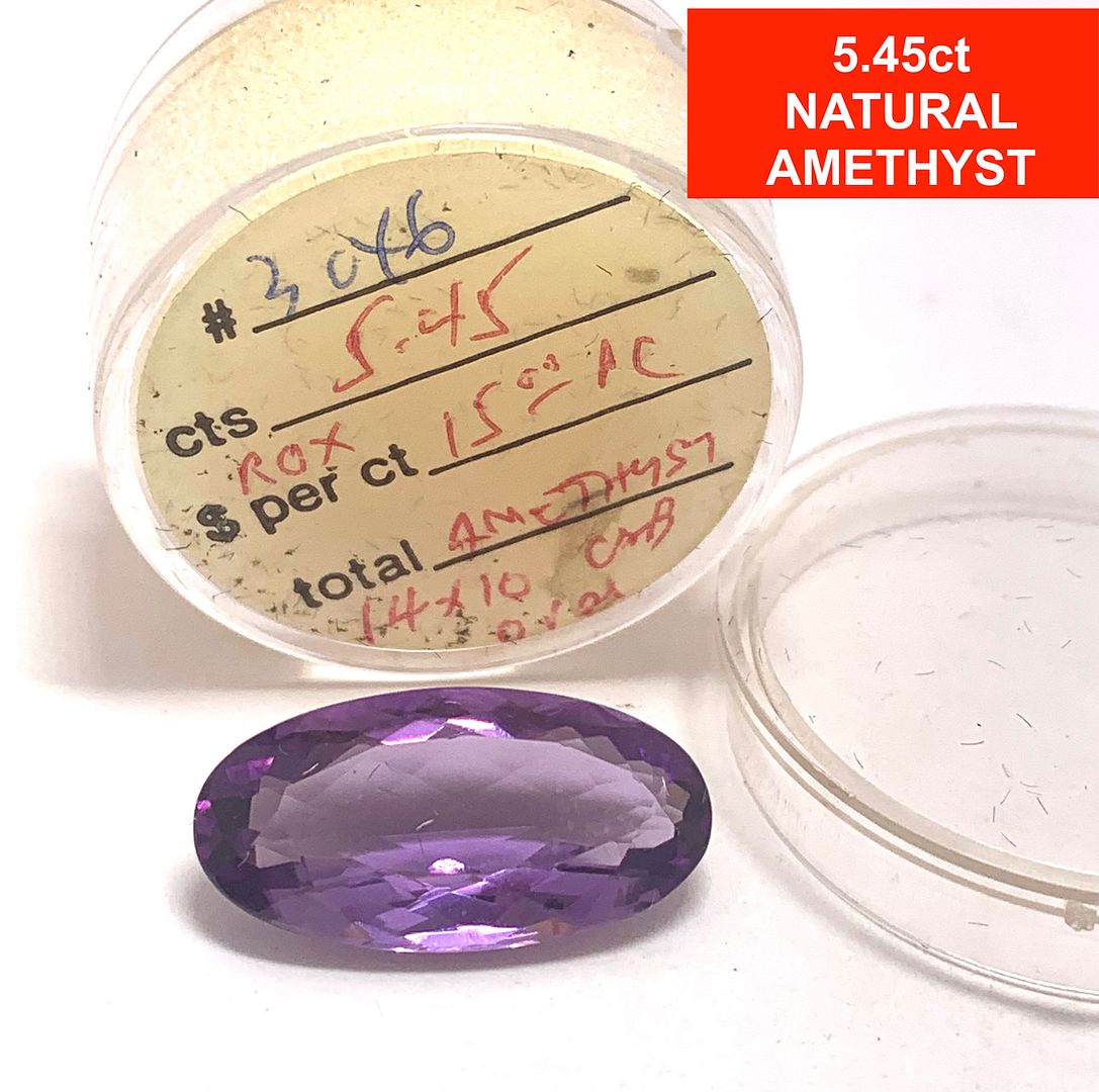 $475 Retail 5.45ctw Natural  Brazilian Amethyst Loose Gemstone 14X10mm