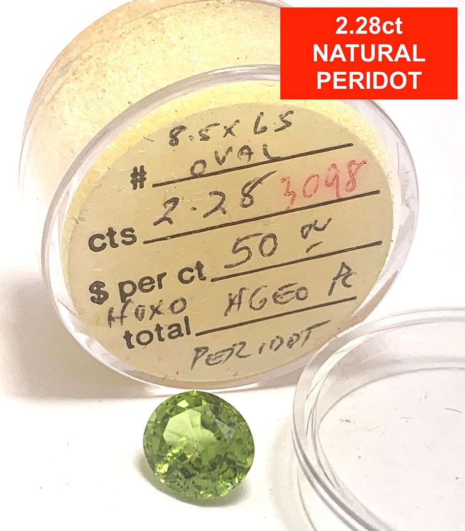 $695 Retail 2.28ctw Natural  Brazilian Peridot Loose Gemstone 8.5X6.5mm