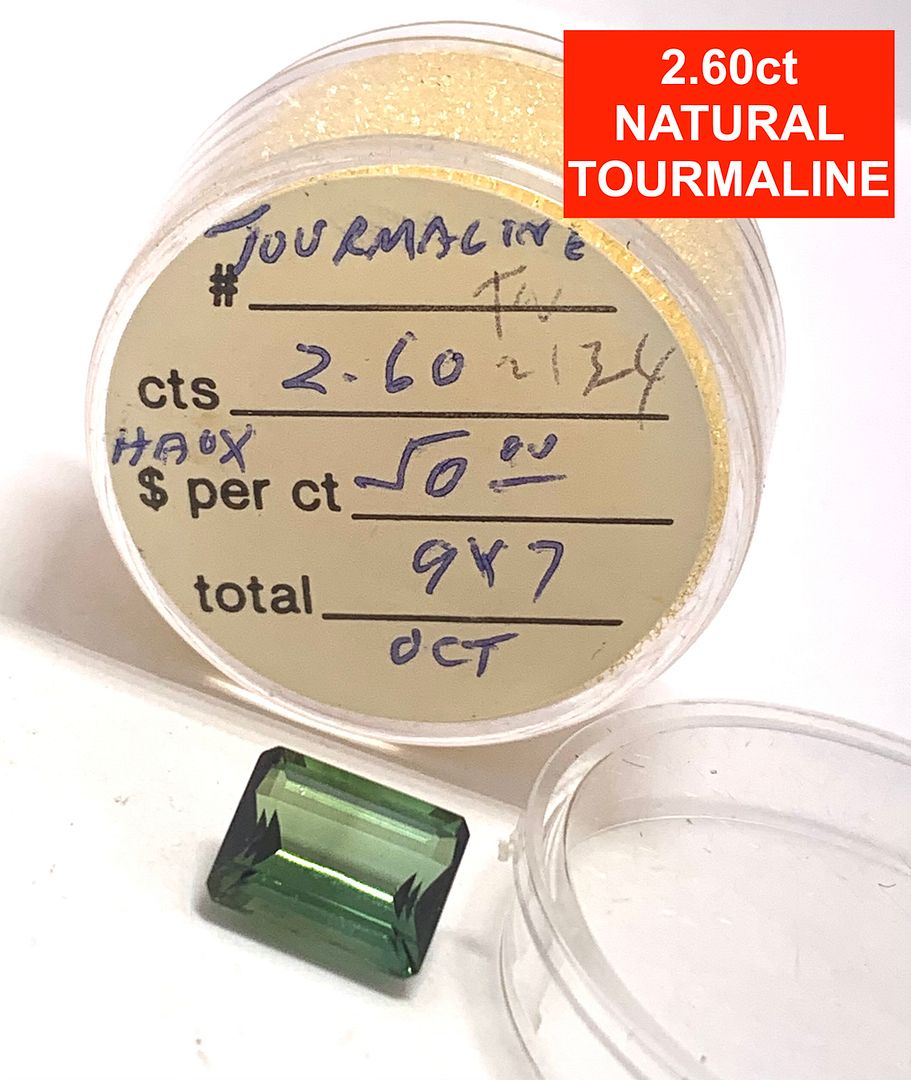 $775 Retail 2.60ctw Natural  Brazilian Tourmaline Loose Gemstone 9X7mm
