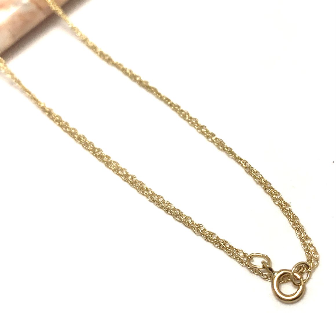 10k Solid Yellow Gold Link Chain